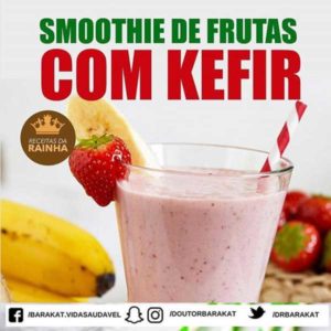 Smoothie de frutas com kefir