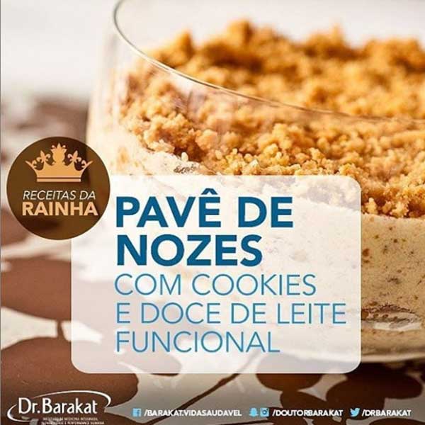 Pavê de Nozes com Doce de Leite Funcional