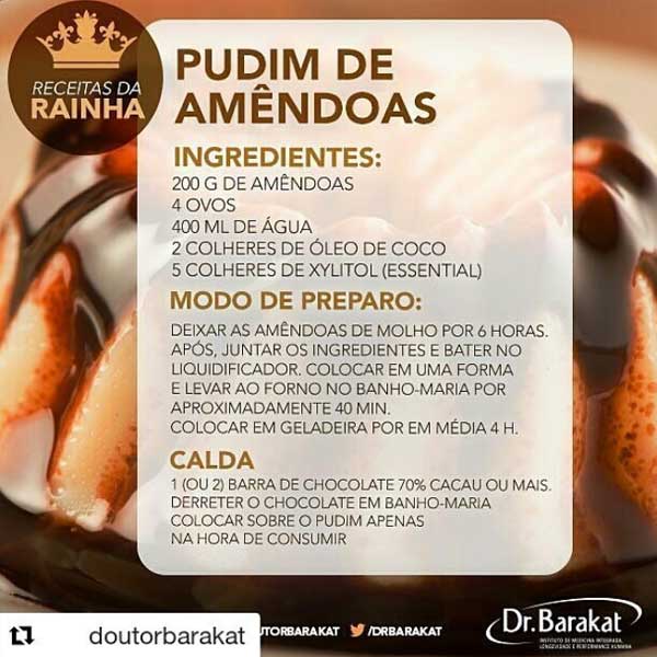 Pudim de amêndoas