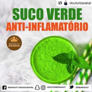 Suco verde anti-inflamatório