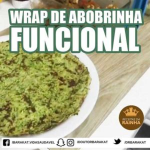 Wrap de abobrinha funcional